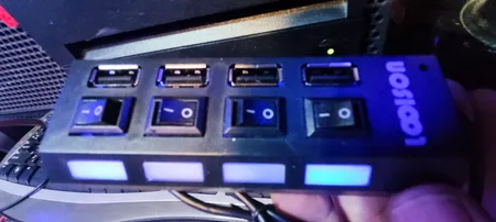 هاب 4 پورت USB 2.0 لویی سان مدل HI-SPEED