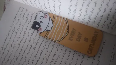 نشانگر کتاب باروچین مدل گربه های با مزه کد bk-12 بسته 4 عددی