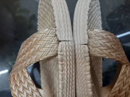 دمپایی زنانه پاپا مدل حصیری K1-GD