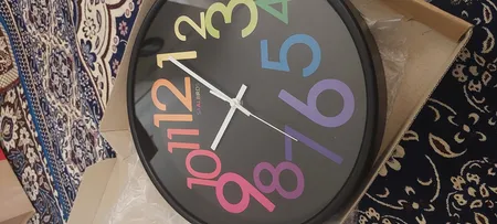ساعت دیواری سال بردز طرح عدد رنگی