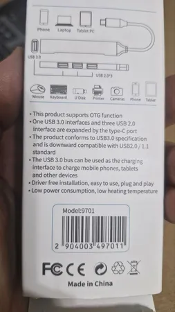 هاب 4 پورت USB-C مدل SUPER FAST TYPE-C