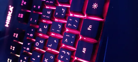 کیبورد گیمینگ هیسکا مدل HX-KEG400 RGB، سوییچ ممبران، Full-Size نورپردازی RGB