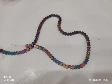 ریسه سنگ هماتیت طرح قلب کد Mn04