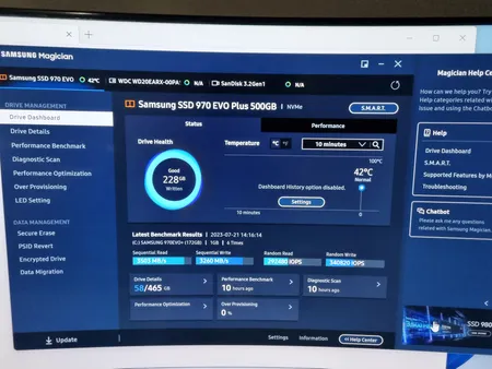 اس اس دی اینترنال سامسونگ مدل 970 EVO PLUS ظرفیت 500 گیگابایت