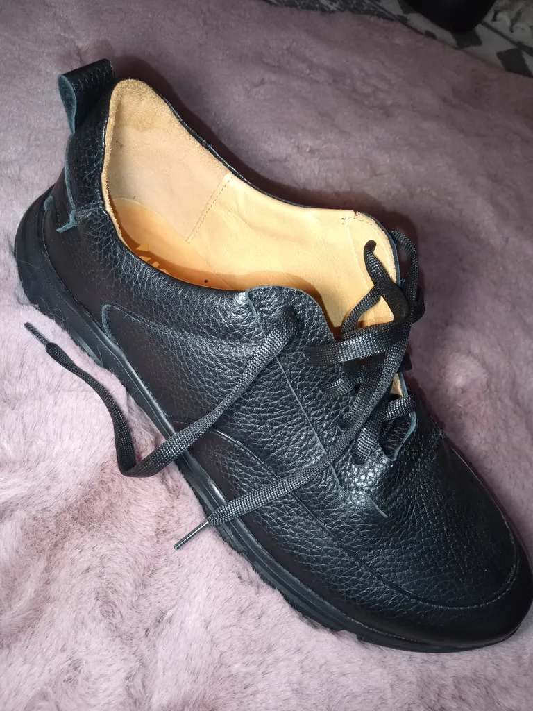 کفش روزمره مردانه کایا چرم مدل K200-black