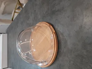 تجریه خرید ظرف سرو کیک لیمون مدل پایه چوبی