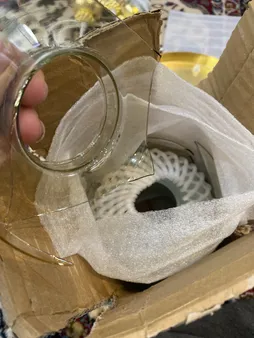 لوستر سه شعله مدل دو گلس کد 3030 مجموعه دو عددی