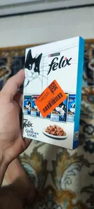 تجریه خرید غذای گربه  فلیکس مدل سالامون وزن 85 گرم