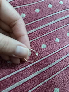 تجریه خرید انگشتر طلا 18 عیار زنانه بان گالری مدل دایره طنابی