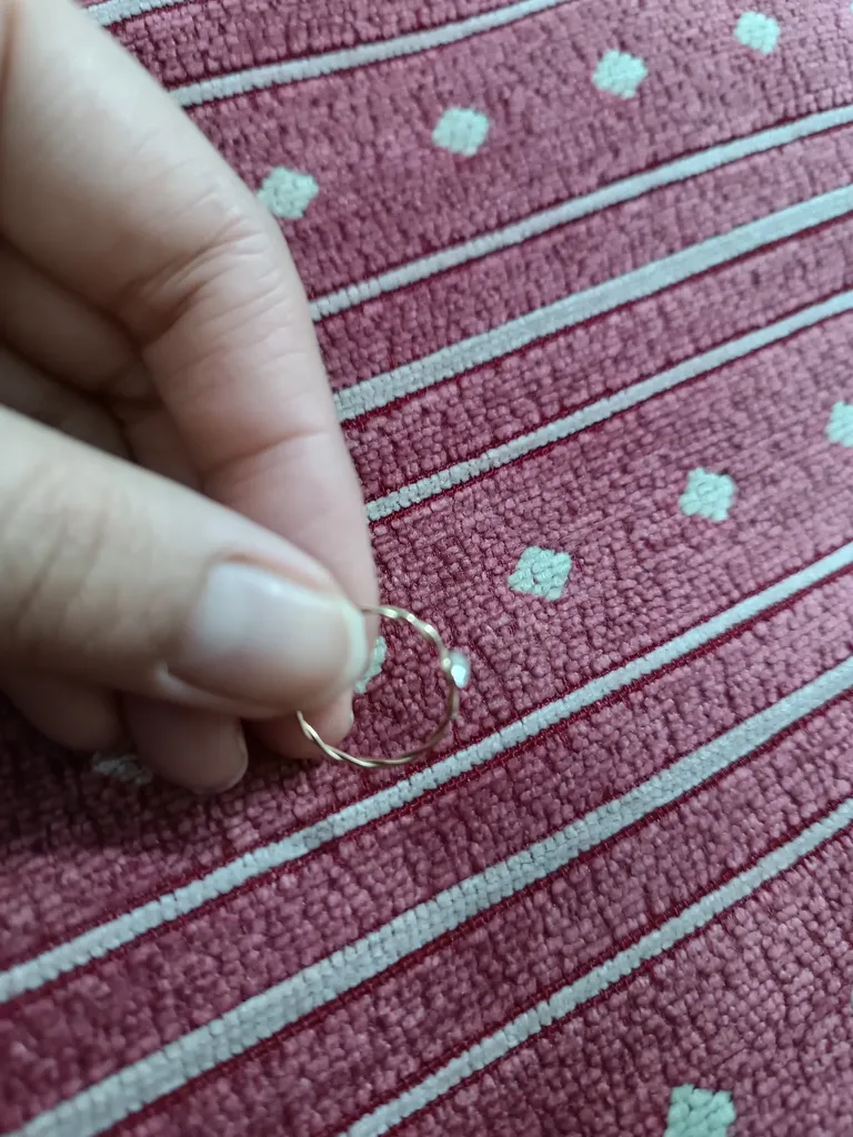 انگشتر طلا 18 عیار زنانه بان گالری مدل دایره طنابی