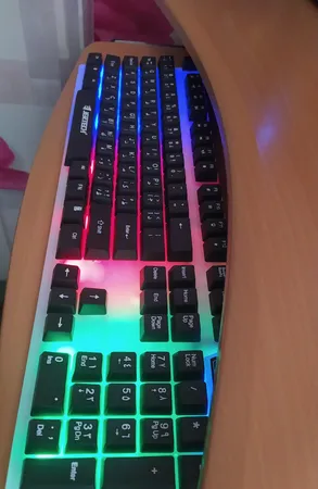 کیبورد گیمینگ جرتک مدل K358، سوئیچ ممبران، Full-Size، نورپردازی بک لایت