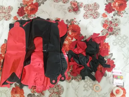 پک بادکنک آرایی آقای هدیه مدل تولد مبارک-قرمز مشکی