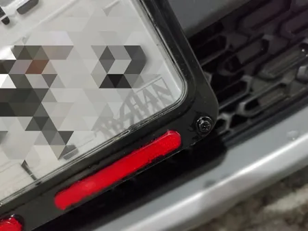 قاب پلاک خودرو مدل dan201 بسته دو عددی