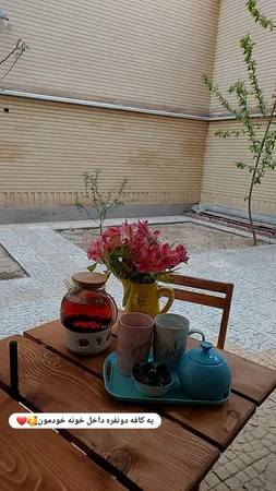 میز و صندلی ناهاخوری 2 نفره مدل تاشو چوبی