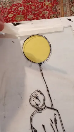 چسب کاغذی آبریل کد 16 عرض 2 سانتی متر