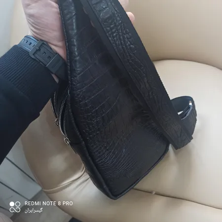 کیف رودوشی مردانه چرم بارز مدل DG65.KO