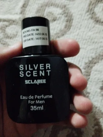 عطر جیبی مردانه اسکلاره مدل Silver Scent با رایحه گرم و تند حجم 35 میلی لیتر
