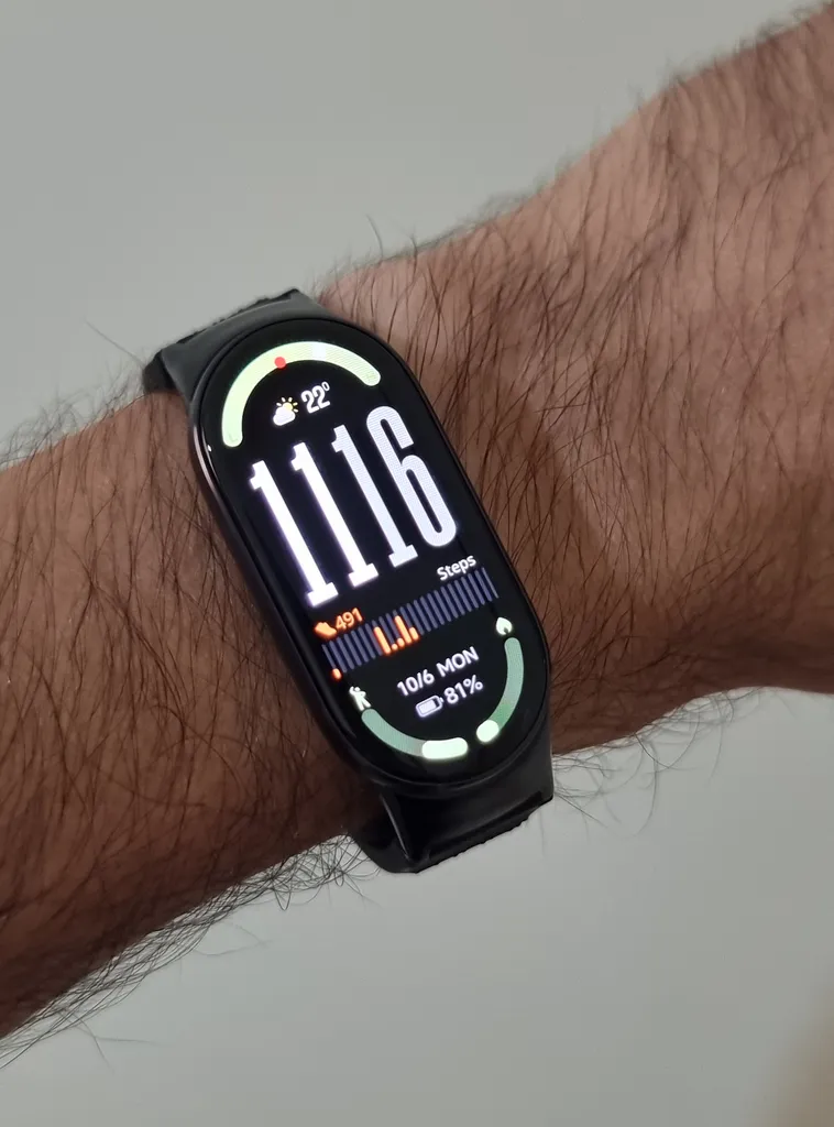 مچ بند هوشمند 46 میلی‌متری شیائومی مدل Band 10 با بند سیلیکونی