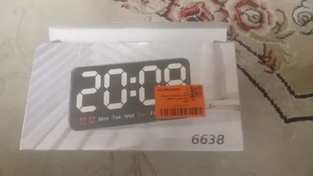 ساعت رومیزی مدل دیجیتال کنترل صوتی کد 6638