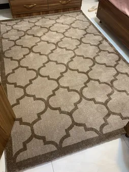 فرش ماشینی ساوین کد 2008-1 زمینه نسکافه ای