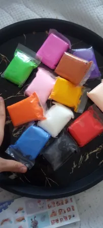 خمیر و ابزار مجسمه سازی مجسمه سازی کد‌ 007 بسته 12 عددی به همراه ابزار