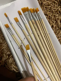 قلم مو تخت کد AR-12 مجموعه 12 عددی