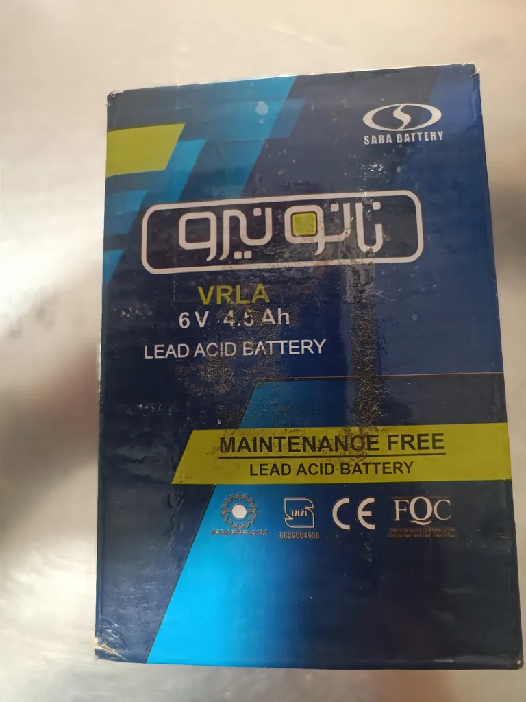 باتری یو پی اس 6 ولت 4.5 آمپر صبا باتری مدل SB
