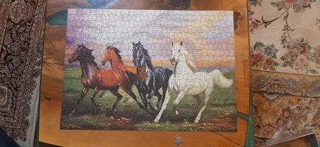 پازل 500 تکه ایران پازل طرح اسب های زیبا