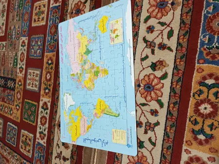 پازل 77 تکه یاس بهشت مدل نقشه آموزشی کشورهای جهان