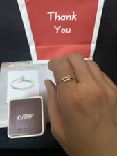 تجریه خرید انگشتر طلا 18 عیار زنانه جواهری سون مدل 3354