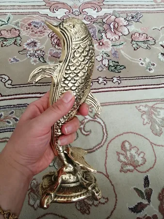 مجسمه برنزی طرح دلفین مدل D2