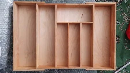 نظم دهنده قاشق و چنگال مدل چوبی تنظیم شونده کد OQ01