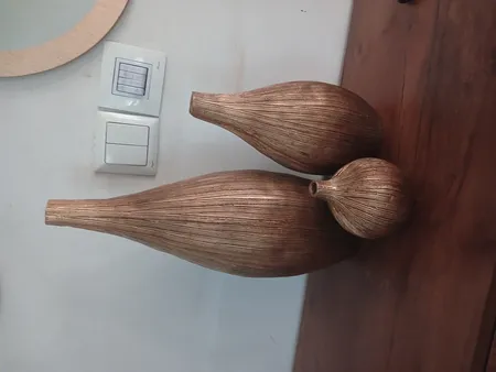 گلدان دکوری مدل سالینا کد 2175 مجموعه سه عددی