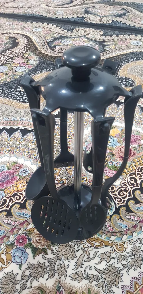 سرویس کفگیر و ملاقه 6 پارچه مدل استند دار