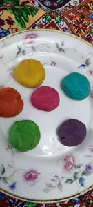 تجریه خرید رنگ خوراکی قرمز و سبز و آبی و زرد طلایی آمیتیدا - 200 گرم بسته 4 عددی