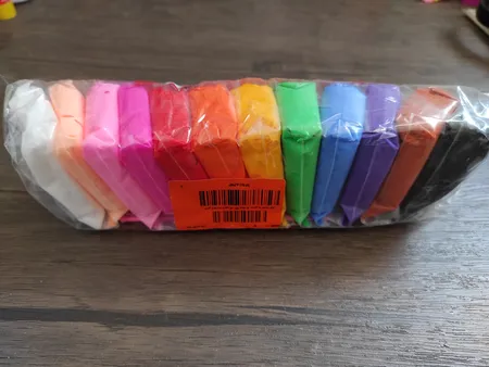 خمیر و ابزار مجسمه سازی مجسمه سازی کد‌ 007 بسته 12 عددی به همراه ابزار