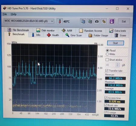 اس اس دی اینترنال SATA III وسترن دیجیتال مدل Green ظرفیت 480 گیگابایت