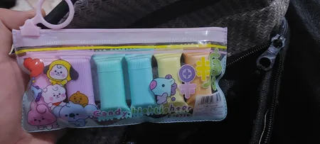 ماژیک علامت گذار مدل فانتزی طرح شکلات بالشتی بسته 6 عددی