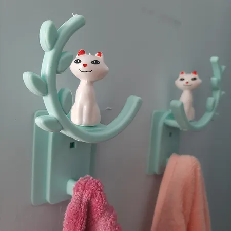 آویز حوله مدل گربه بسته 2 عددی