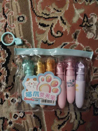 ماژیک علامت گذار مدل پنجه گربه بسته 6 عددی