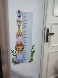 تجریه خرید استیکر اندازه گیری قد کودک راتیانا مدل جنگل حیوانات