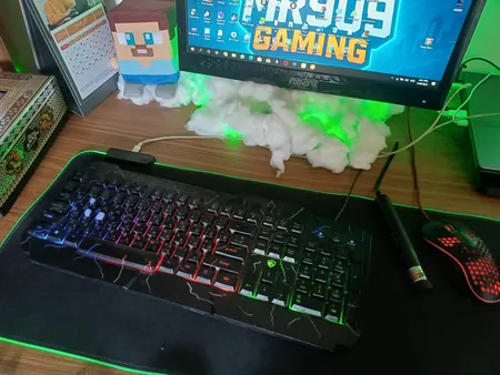 کیبورد مخصوص بازی بیاند مدل BGK-9500، سوییچ ممبران ، Full Size، نورپردازی LED RGB