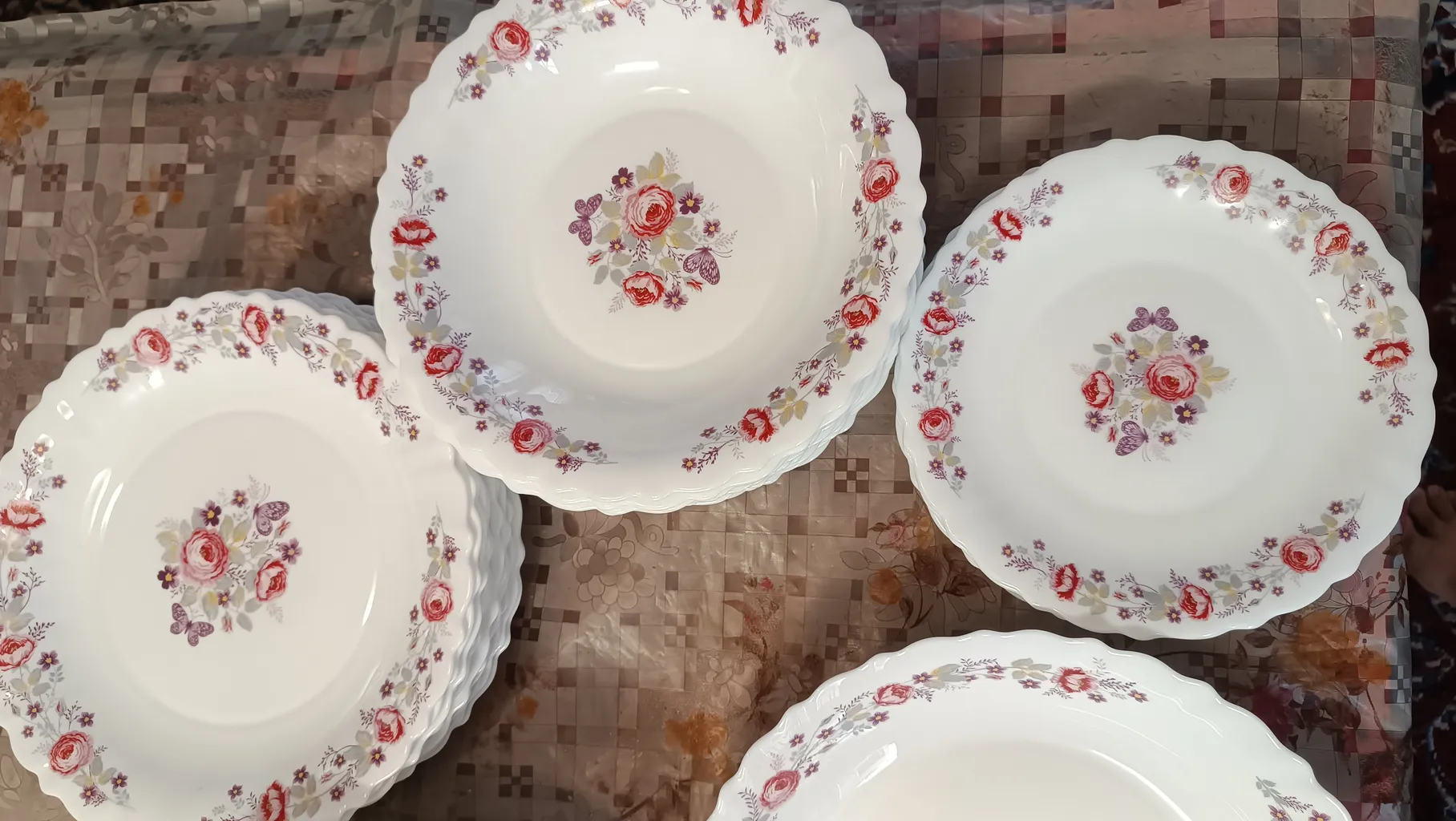 بشقاب غذاخوری پارس اپال مدل دنیز بسته 6 عددی