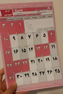 تجریه خرید تقویم دیواری سال 1405 مستر راد مدل سفر زمان کد 3031