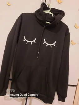 هودی زنانه طرح چشم کد 17099BW