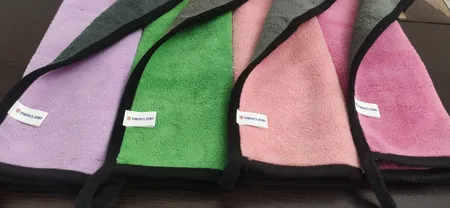 دستمال میکروفایبر نظافت خودرو تام کلین مدل TC-MFL450A بسته ی 4 عددی