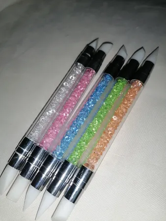 قلم طراحی ناخن سیلیکونی مدل 74406 مجموعه 5 عددی