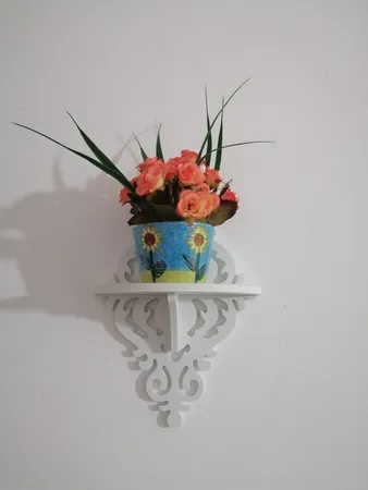 شلف دیواری مدل لوزی کد 09030035 سایز متوسط