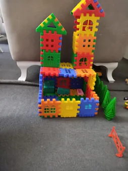 بازی ساختنی بلوک های خانه سازی 72 تکه