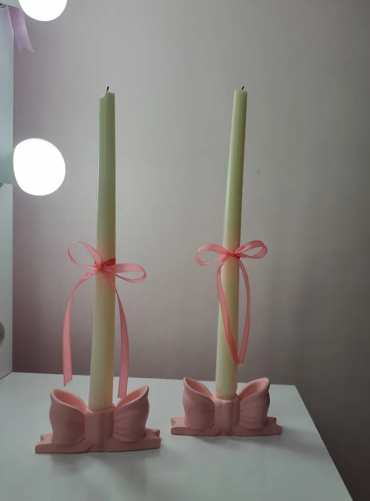 جاشمعی مدل پاپیون بسته دو عددی